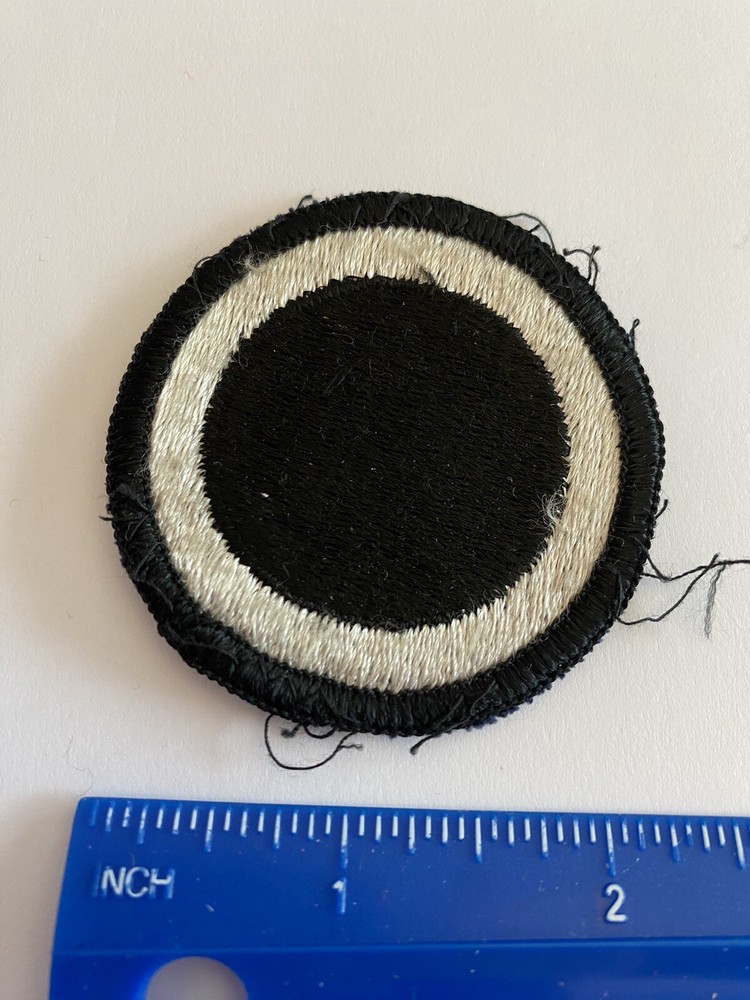 US Army 1st Corps White Black Circle INV5471