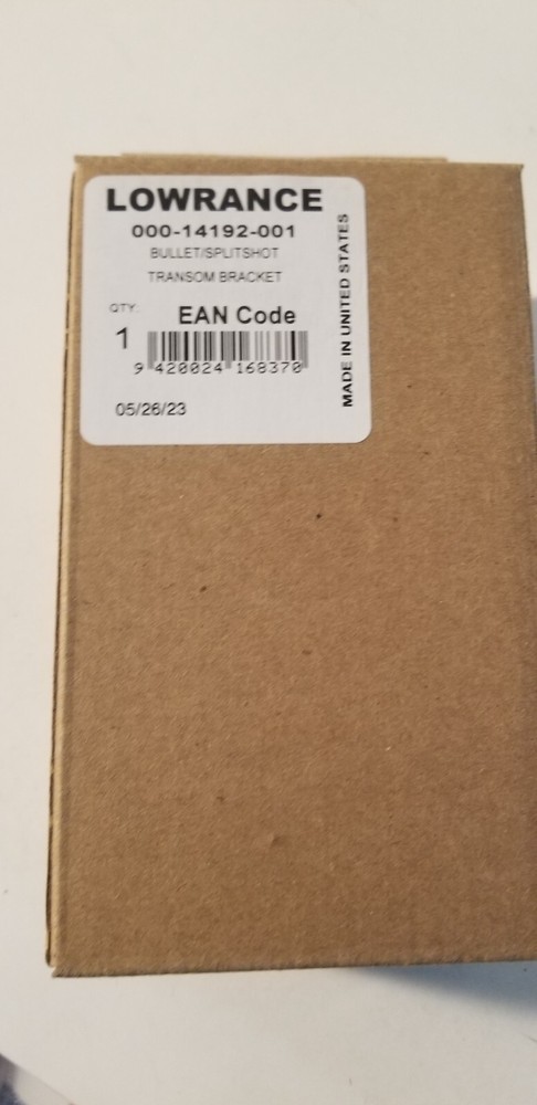 Lowrance Bullet / Splitshot Transom Mount Bracket