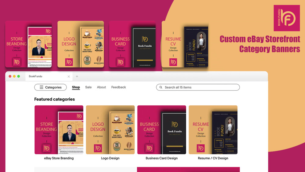 Everyday Essentials eBay Store Template | Clean Design | Mobile Optimised | HTML