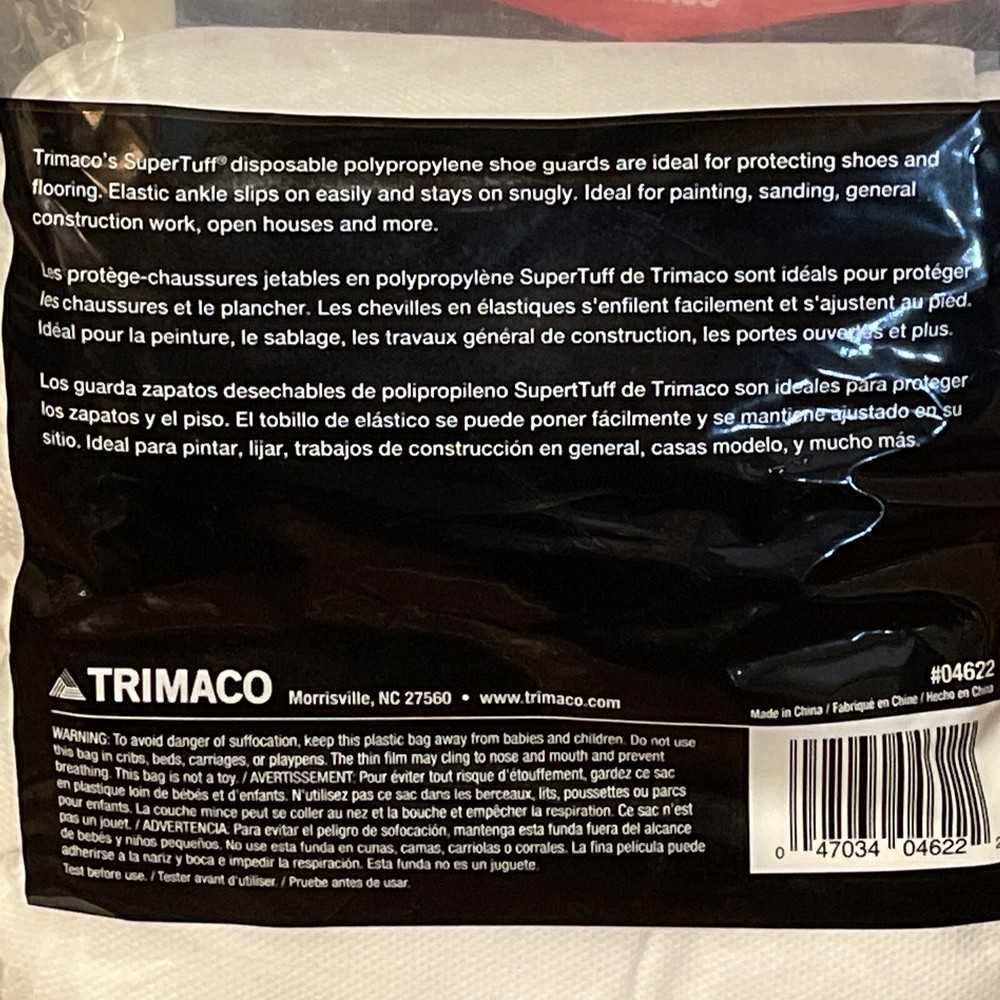 Trimaco SuperTuff Polypropylene shoe Covers