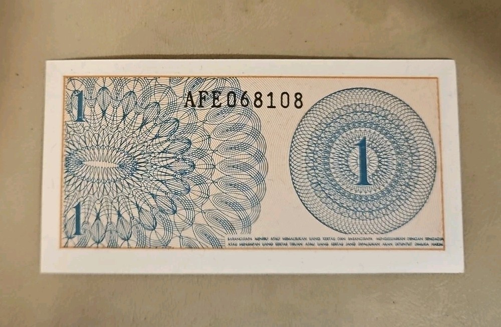1964 Indonesia 1 Sen Note