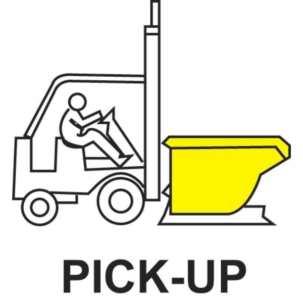 Self Dumping Hopper, Medium Duty, Gray, 2577 Gray