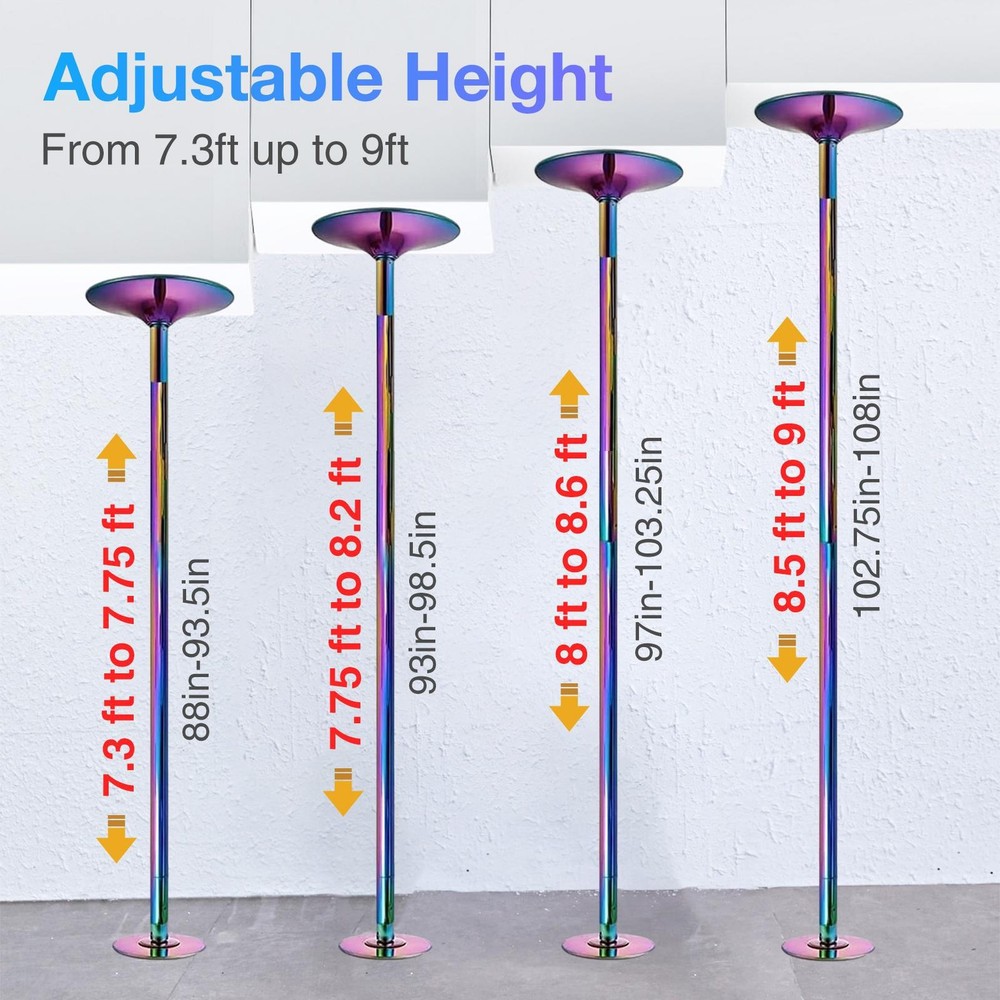 Pole Dance Pole for Home 45mm Spin Static Dancing Pole Professional qualified
