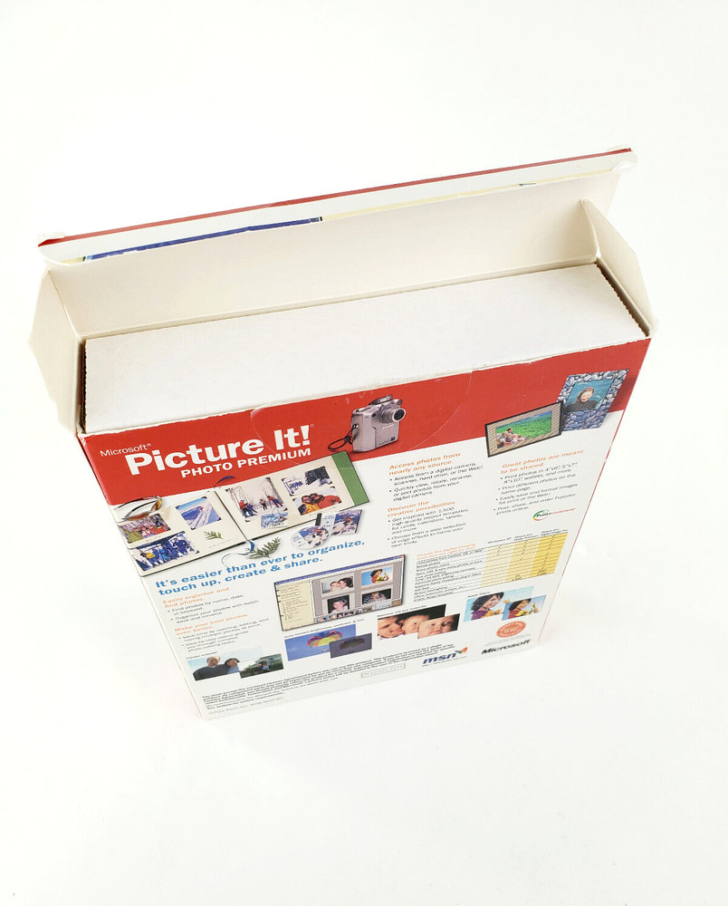 Microsoft PICTURE IT! Photo Premium Version 7.0 (2002) Windows XP 2000 ME 98