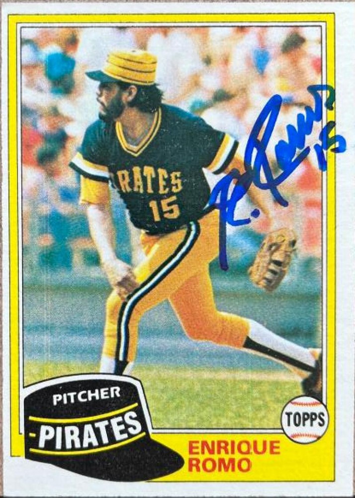 Enrique Romo Autographed 1981 Topps #28