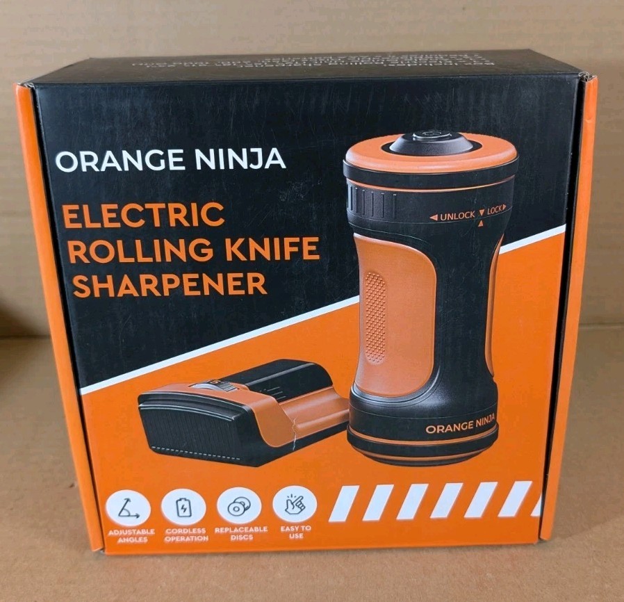 Electric Knife Sharpener Rolling with Discs 12°- 22°  Angle 5 Stage