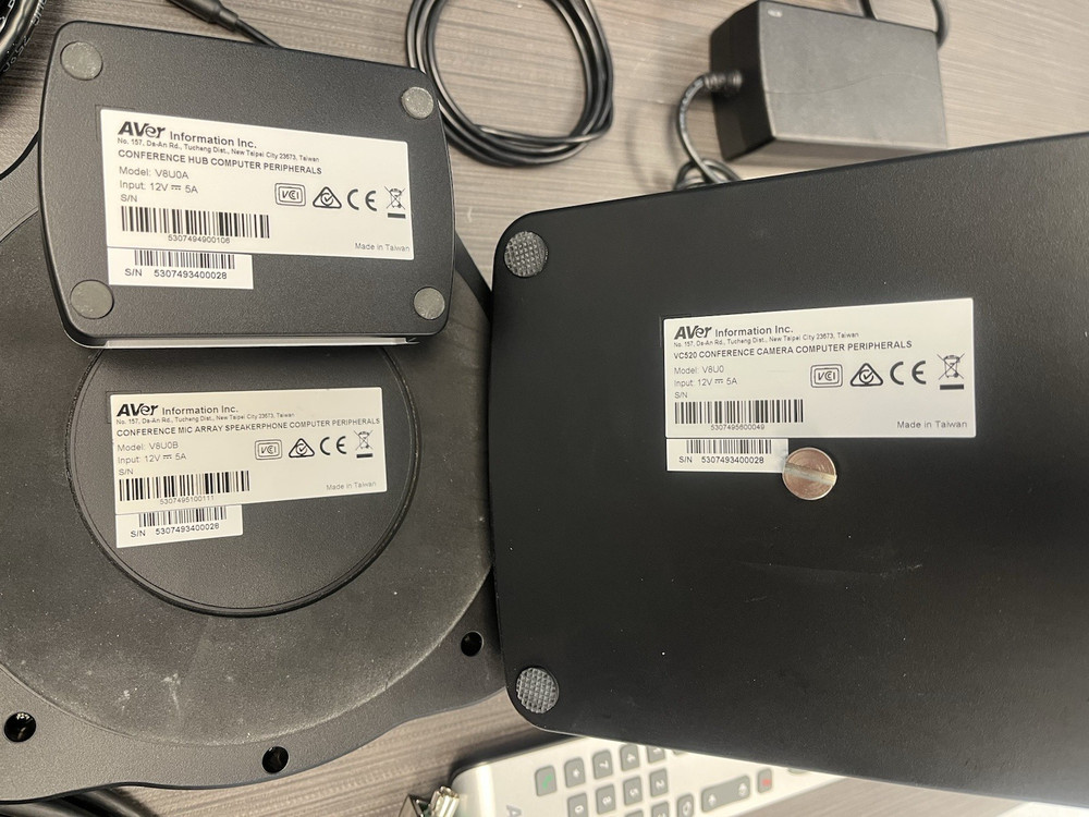 Aver V8UO Conferencing System With Cables and AC Adapter