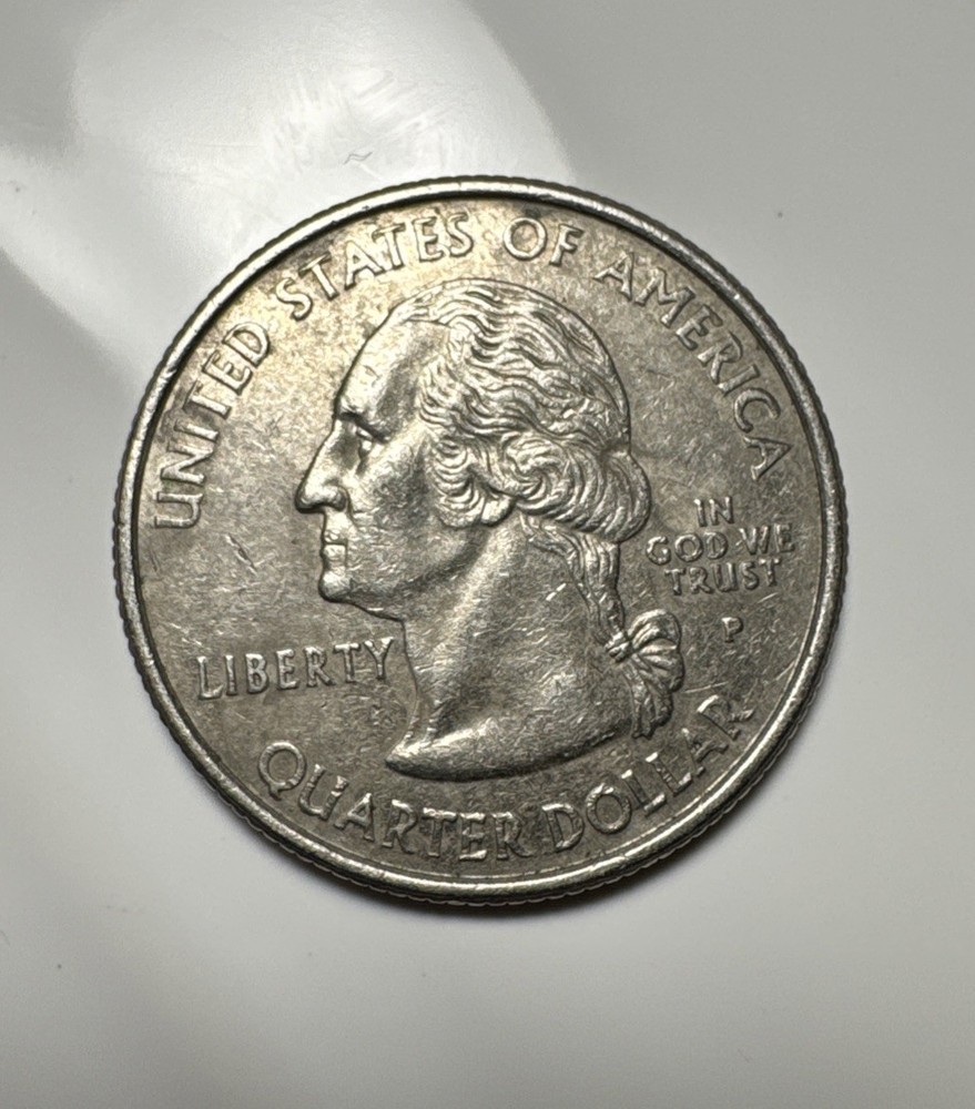 2001-P Vermont State Quarter – Partial Collar Error (Misaligned Collar)