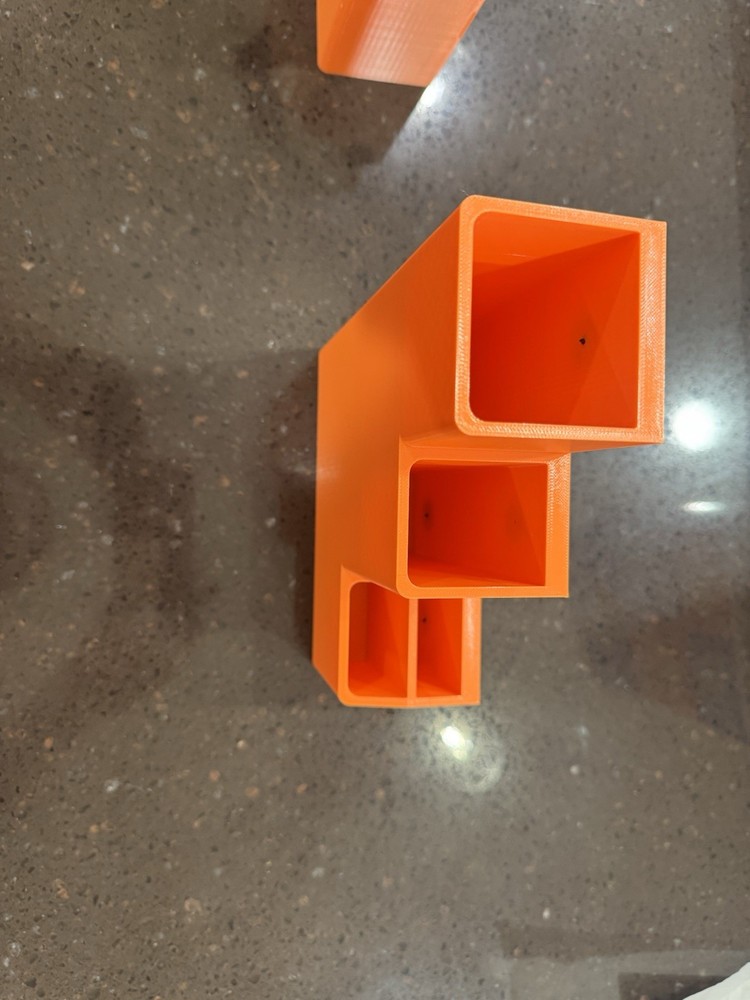 3d Printed Magnetic Zip Tie Holder (ORANGE)