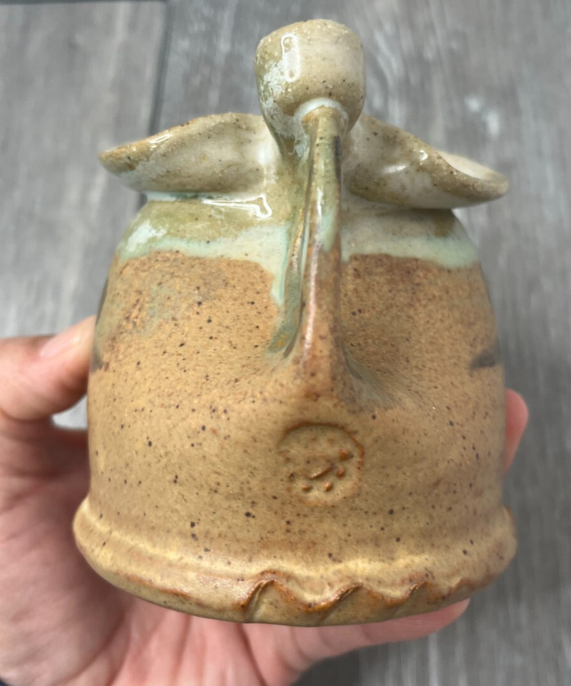 Lot/2 Art Pottery Creamer & Small Pitcher