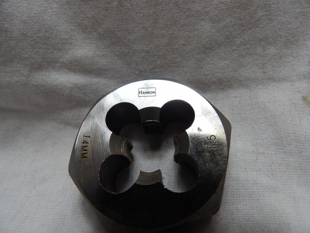 Hanson 14mm - 1.5 Hand Threading Die - USA