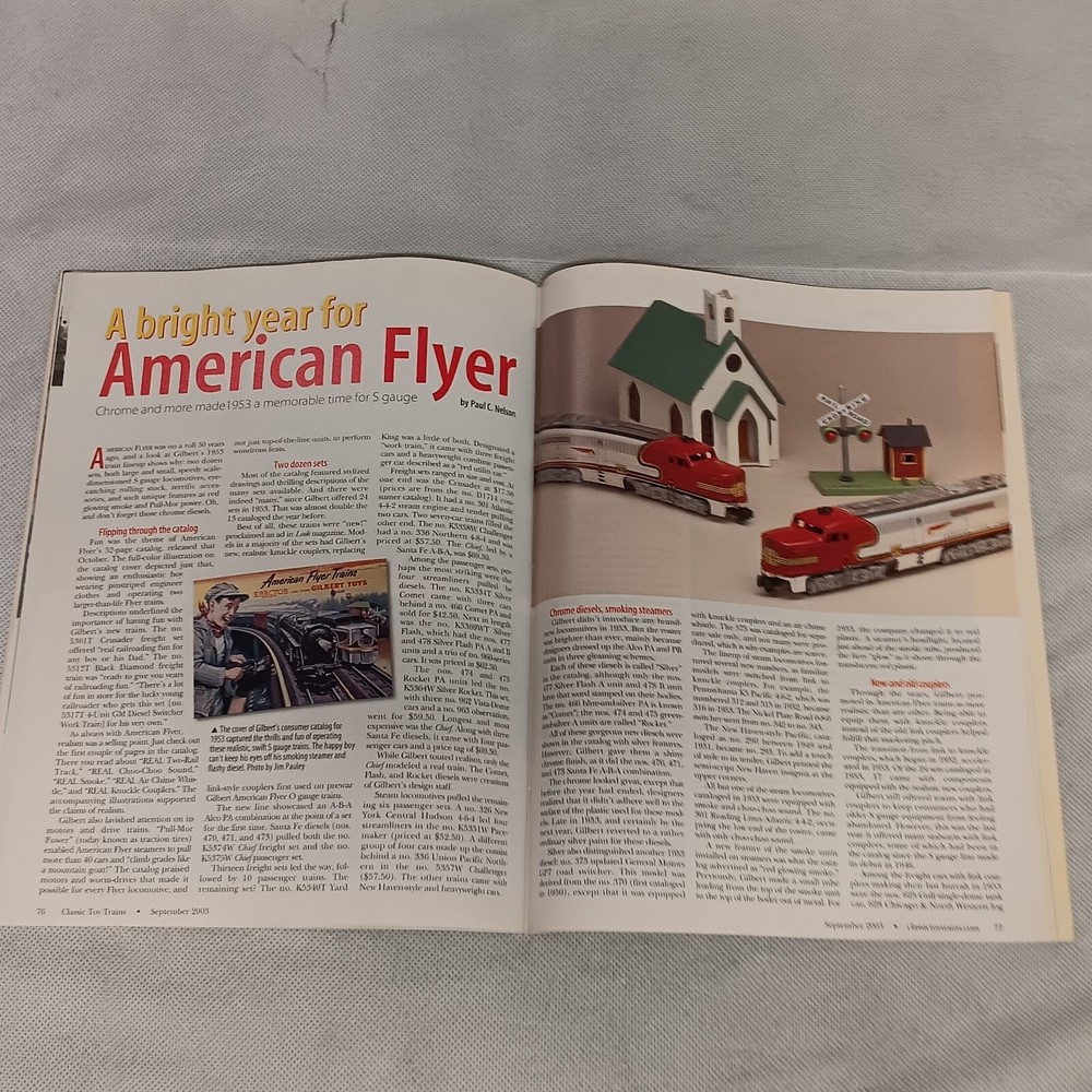 Classic Toy Trains Magazine September 2003
