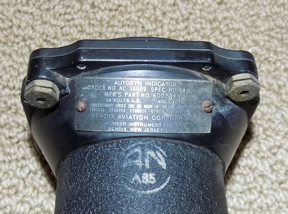Bendix 6007-1E-7-A Autosyn Fuel Flow Indicator Unit