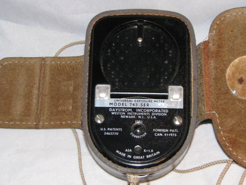 Weston Master IV Exposure Meter Model 745 with leather case