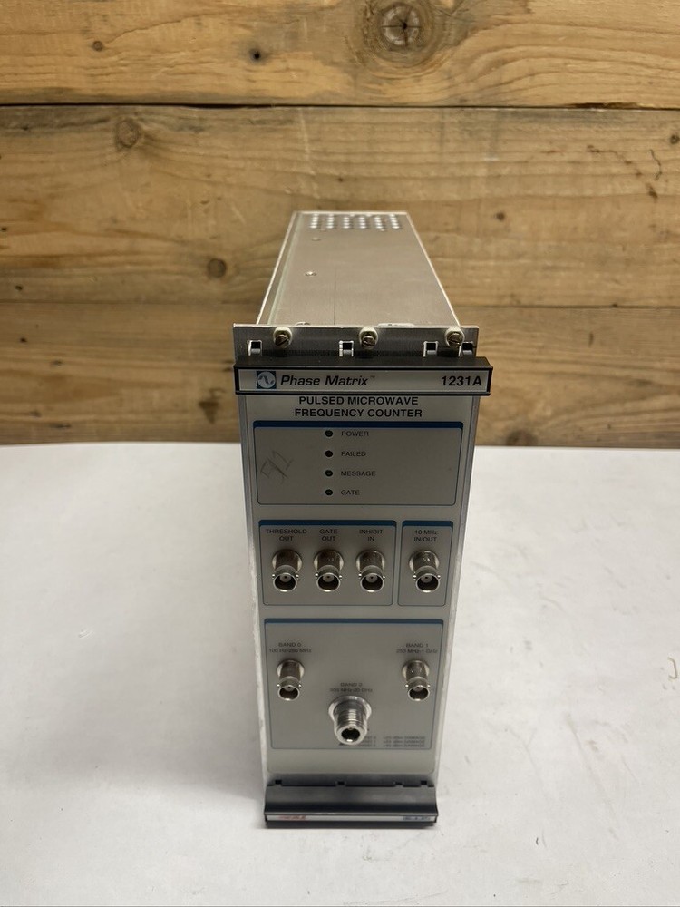 Pulsed Microwave Frequency Counter 1231A Phase Matrix