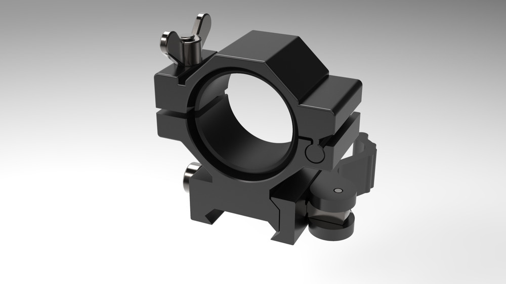 WINDAGE & ELEVATION ADJUSTABLE TORCH MOUNT.