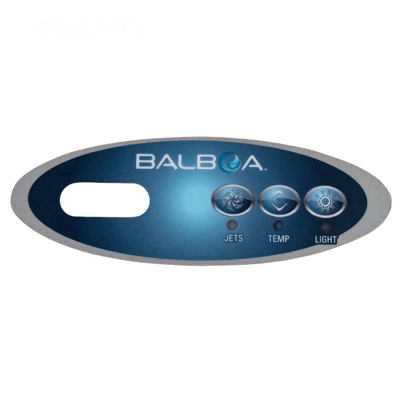 Balboa Spa Control Overlay Decal Duplex Mini Oval 11219