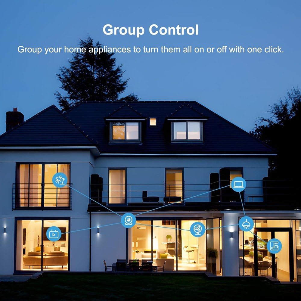 Smart WiFi Plug with Timer & Group Control - Works with Alexa & Google Assistant
