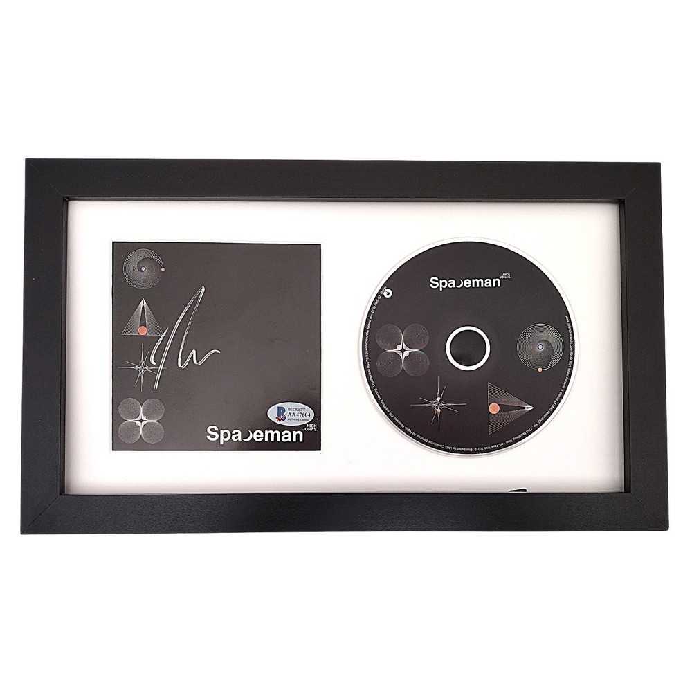 Nick Jonas Signed Spaceman CD Cover Insert Framed Beckett BAS COA Memorabilia