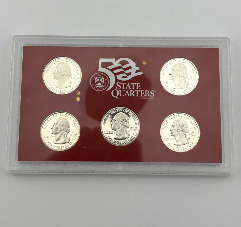 2001 50 State Quarters US Mint Silver Proof Set