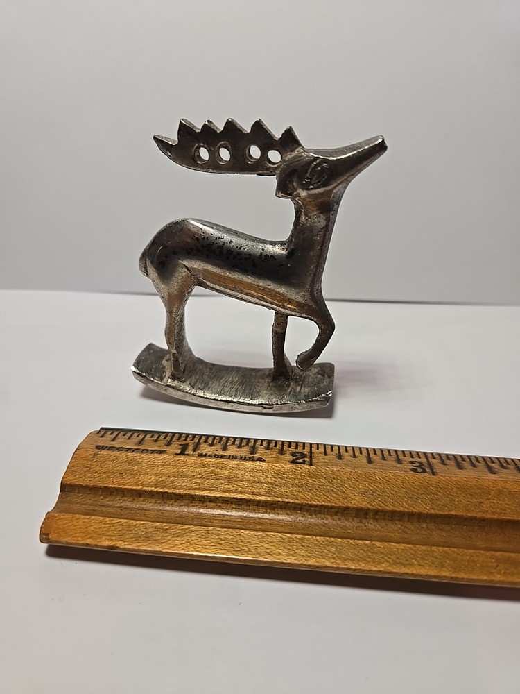 Solid Brass Rocking Reindeer