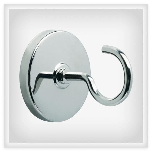 4-pack Magnetic Hooks Chrome