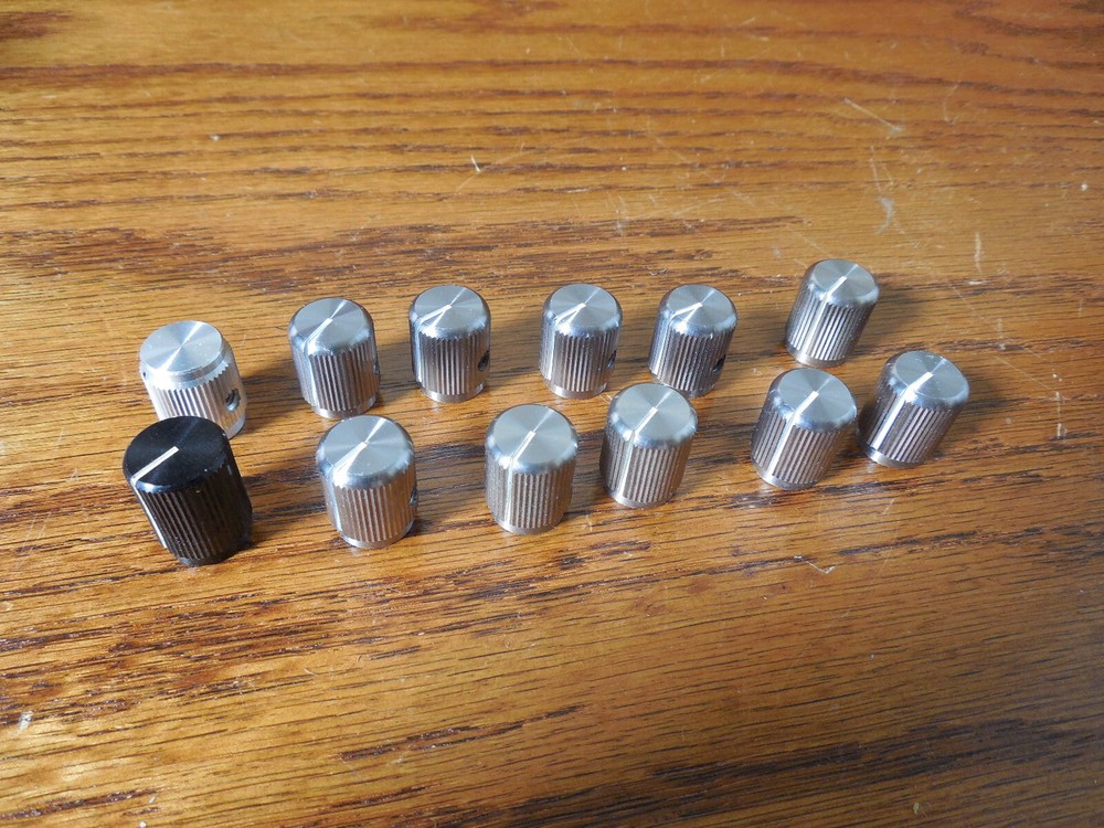 Alco Grey aluminum knobs x 4