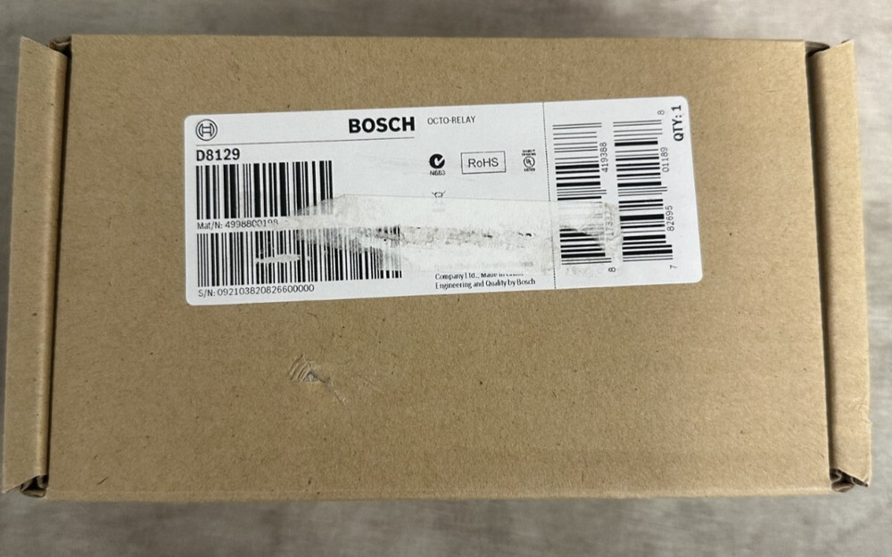 New Bosch D8129 Octo Relay Control Output Module