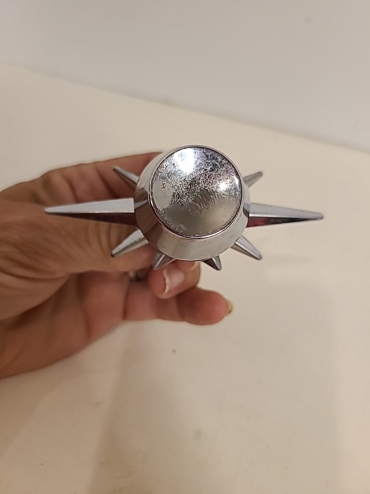 Vintage ATOMIC STARBURST MID CENTURY DRAWER PULL WITH SCREW