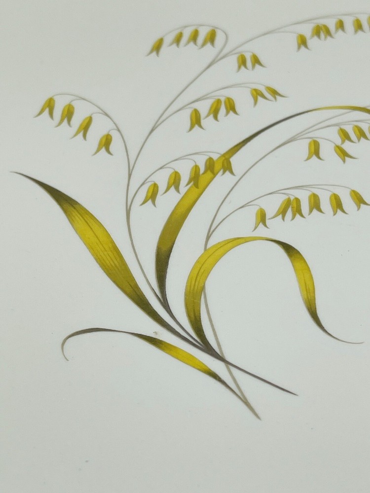 12” X 14” Platter With Gold Leaf Design.