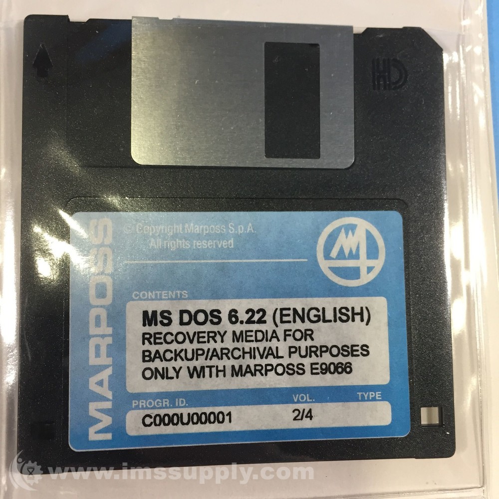 Marposs E9066 Application Software and Recovery Media FNFP