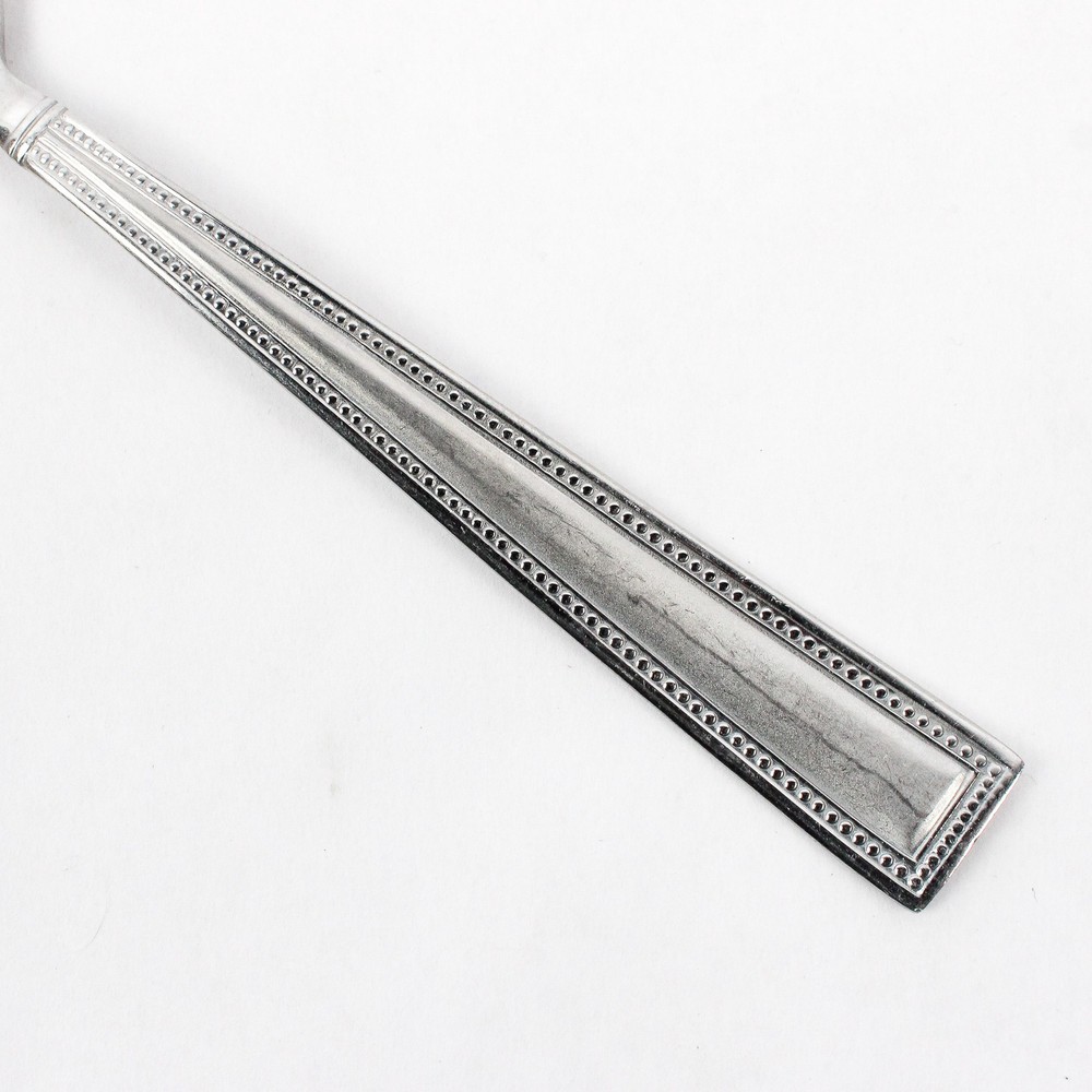 2 Pc Set Pfaltzgraff Miranda Sand Stainless Steel Pierced Serving Spoon & Fork