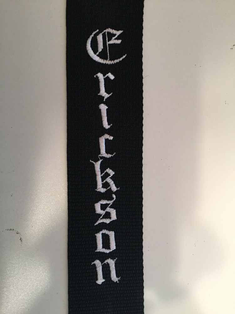 Custom Embroidered Guitar Strap