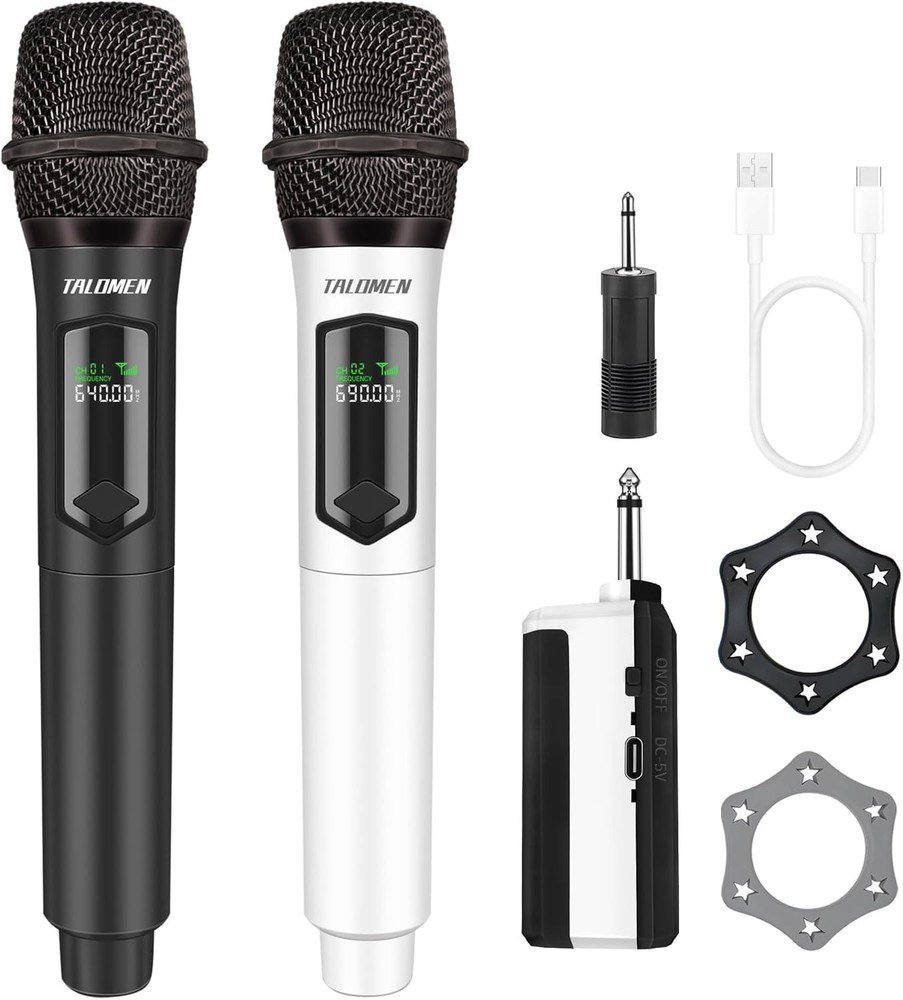 Dynamic Handheld Wireless Microphone System - Noise Reduction for Clear Sound