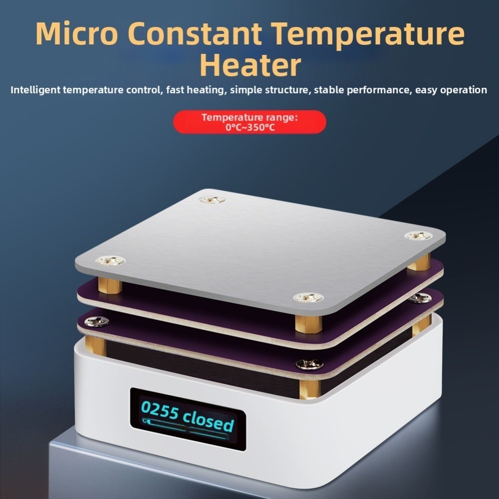 Portable 65W 20V Adjustable Thermostatic Heating Platform with Type C Input