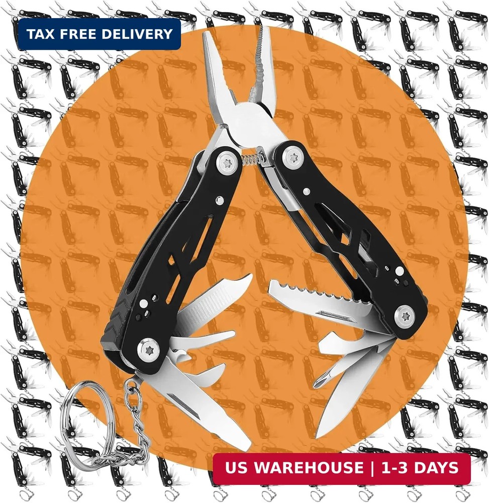 2PCS Bovgero Mini Multitool Pliers 15 in 1, Handmade Multi Tool Plier, Premium