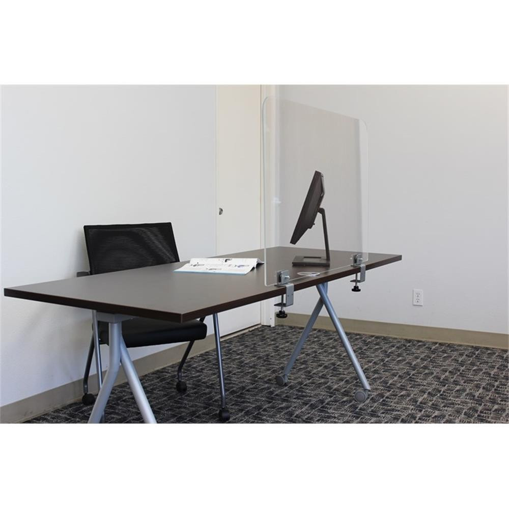 Boss Office Protective Plexiglass Panel 42" W x 24" H X 6MM Thick