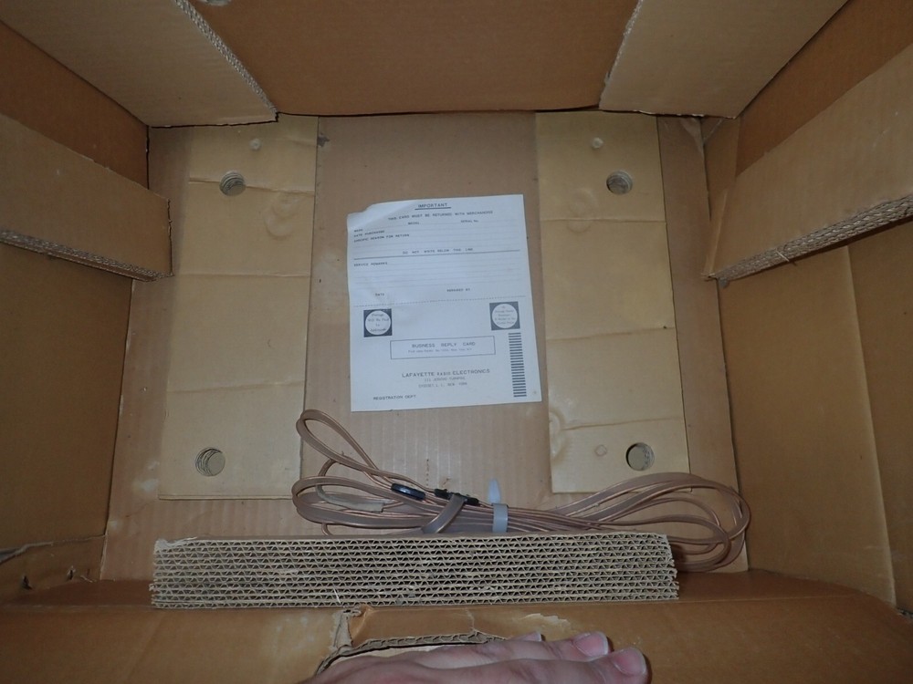 Original Lafayette LR-900T Receiver Boxes, Boxes Only