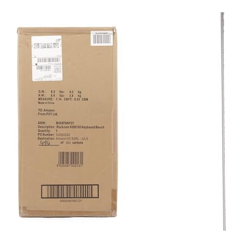 KB100 Adjustable Padded Keyboard Bench X-Style Black