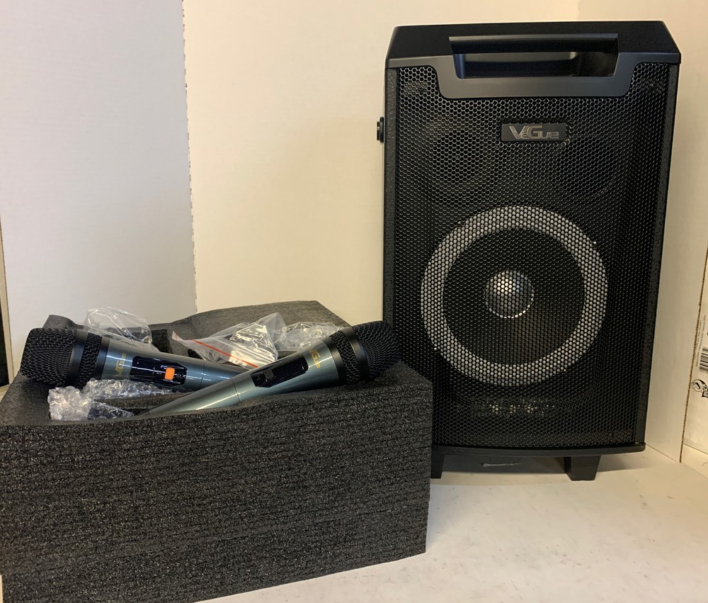 NEW Vegue Portable BT Speaker System With 2 Microphones VS-0866