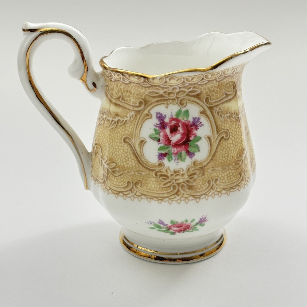 Vintage Royal Albert Devonshire Lace Cream Pitcher Tableware Bone China England.