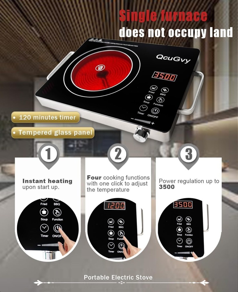 Portable Infrared Burner 3500 Electri Burner