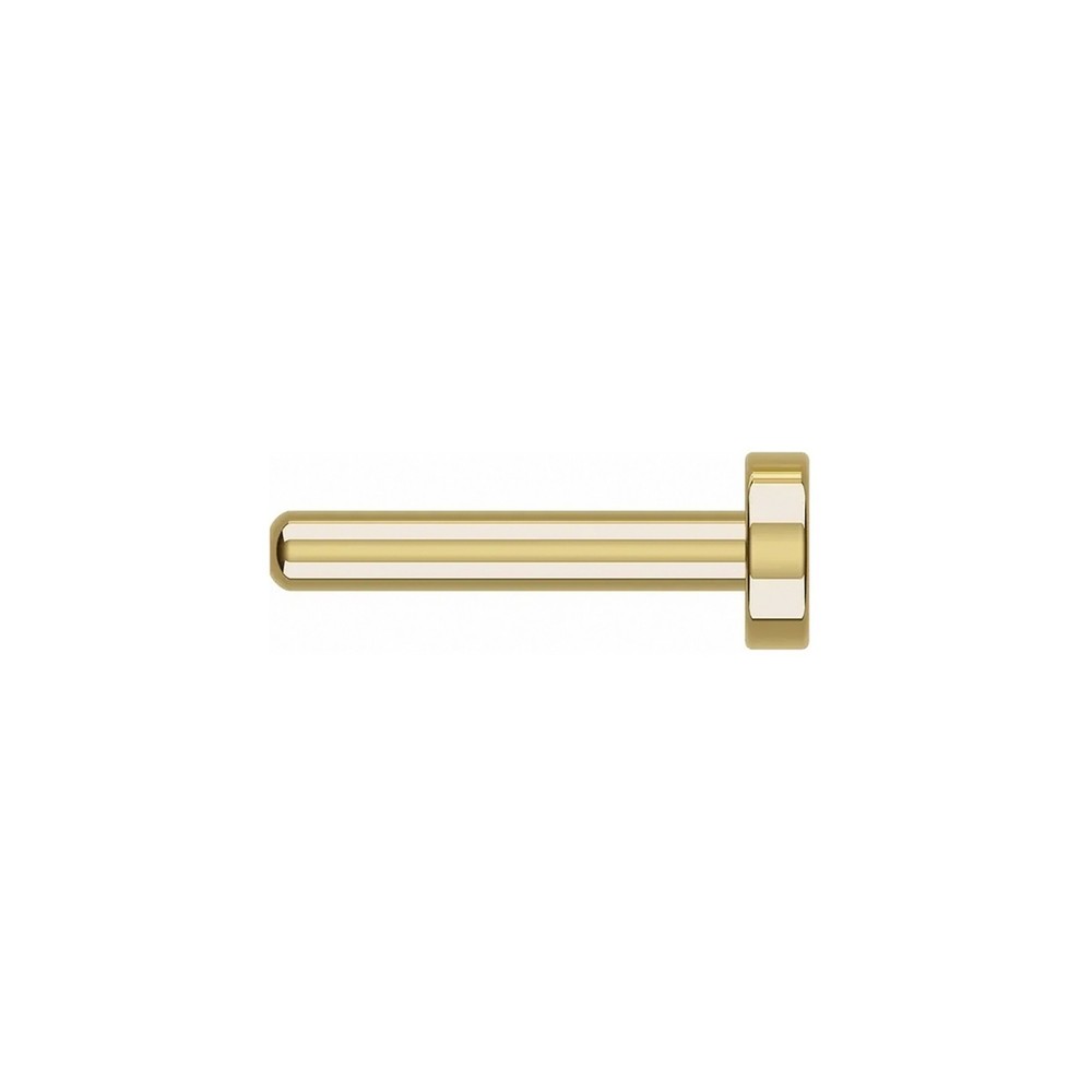 10K Yellow Earring Back Press Fit 2 pcs