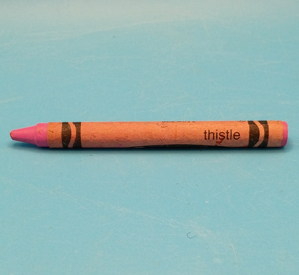 Crayola Binney & Smith Crayon in Thistle RETIRED