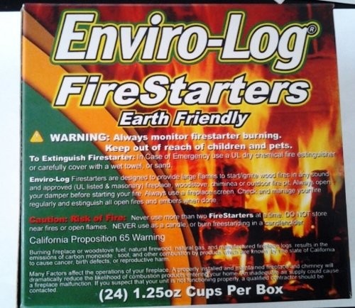 NEW Environment Friendly Firestarters 2 PACK (48 firestarters) for Fireplace ...