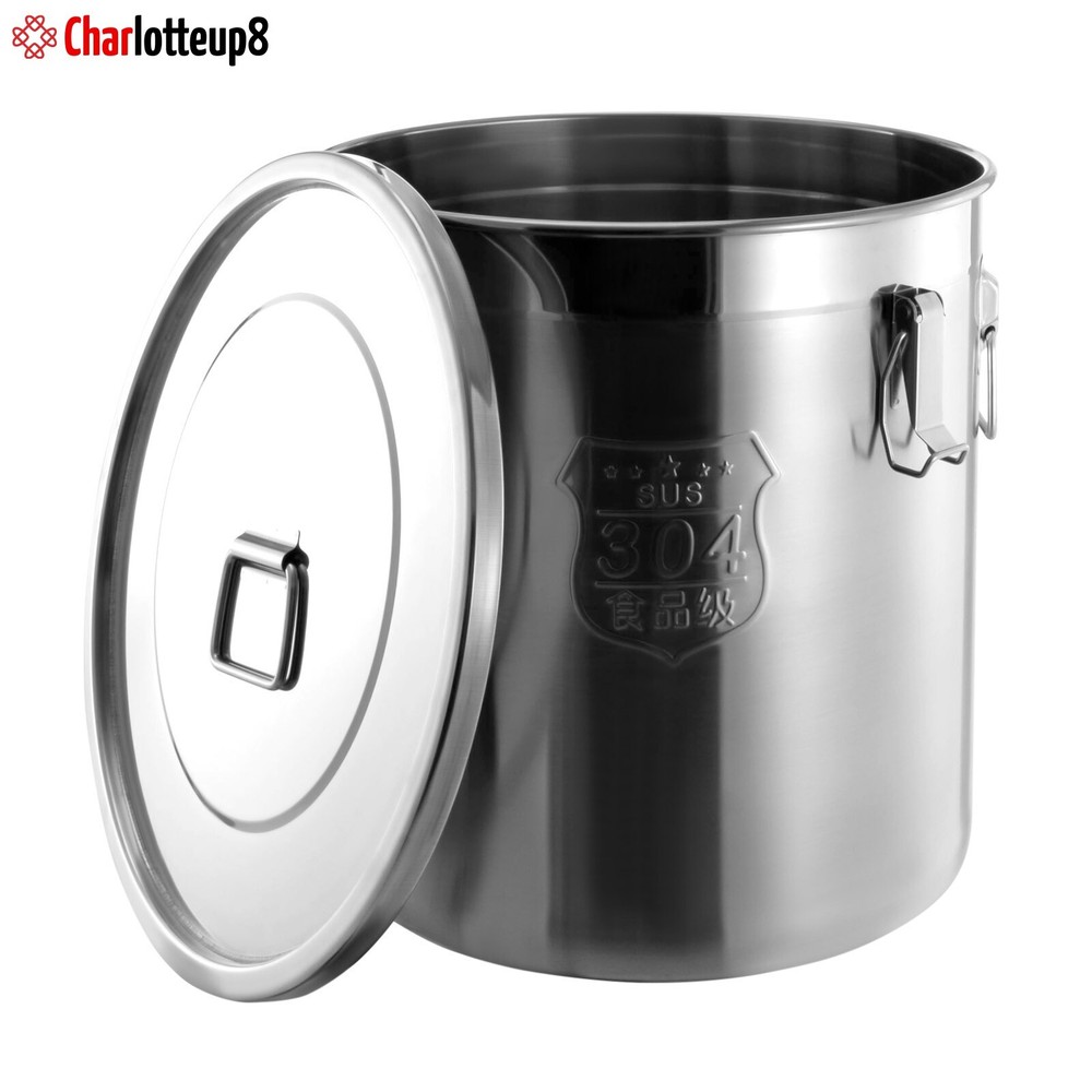 48L Stainless Steel Airtight Container Rice Cereal Grain Container Storage Box