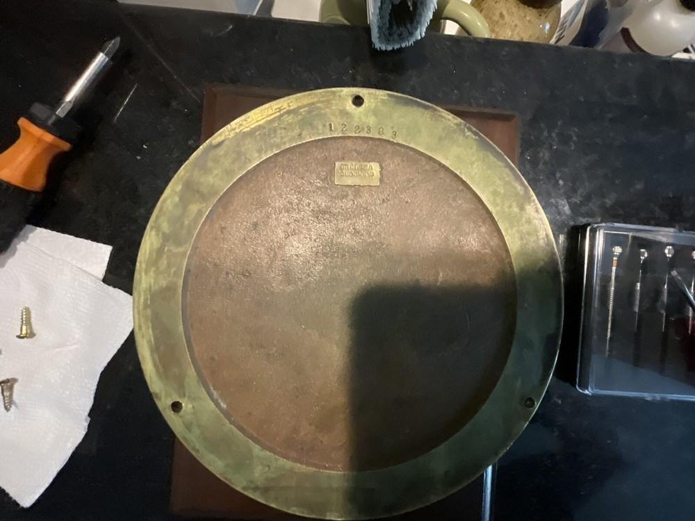 Chelsea Clock WWI Era Brass Ship’s Clock - Works
