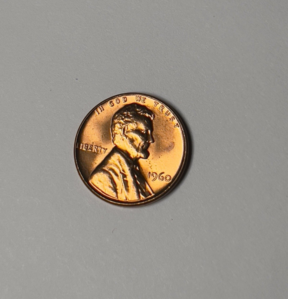 1960 1C Large Date RD Lincoln Cent