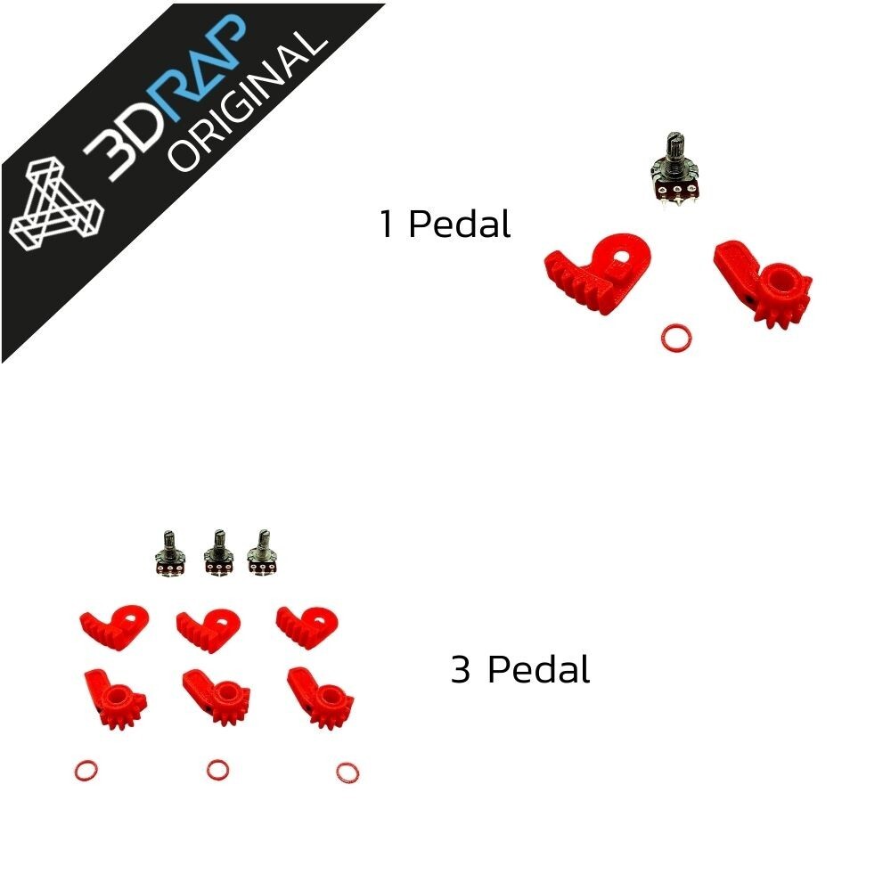 Potentiometer Replacement KIT – Logitech Pedals solution by 3DRap [Logitech](PC)
