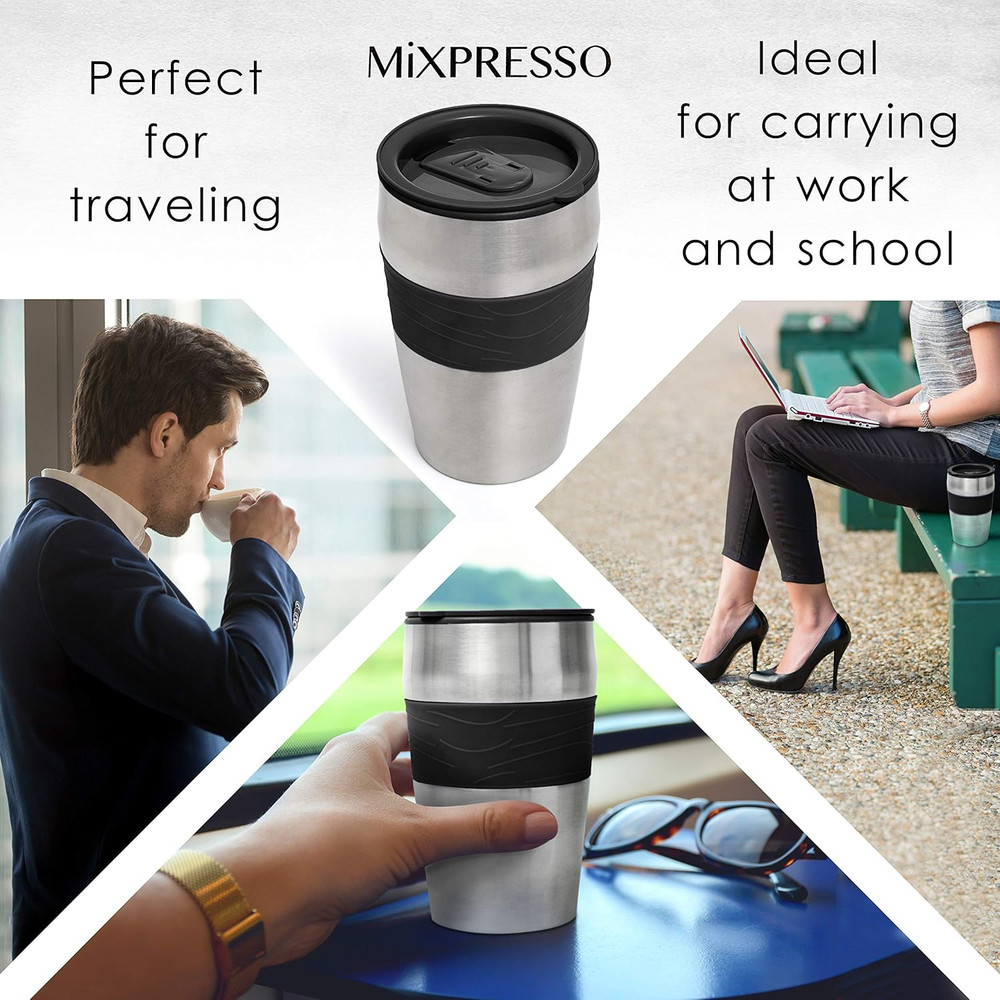 2 in 1 Grind & Brew Automatic Personal Coffee Maker, Automatic Single Serve Coff